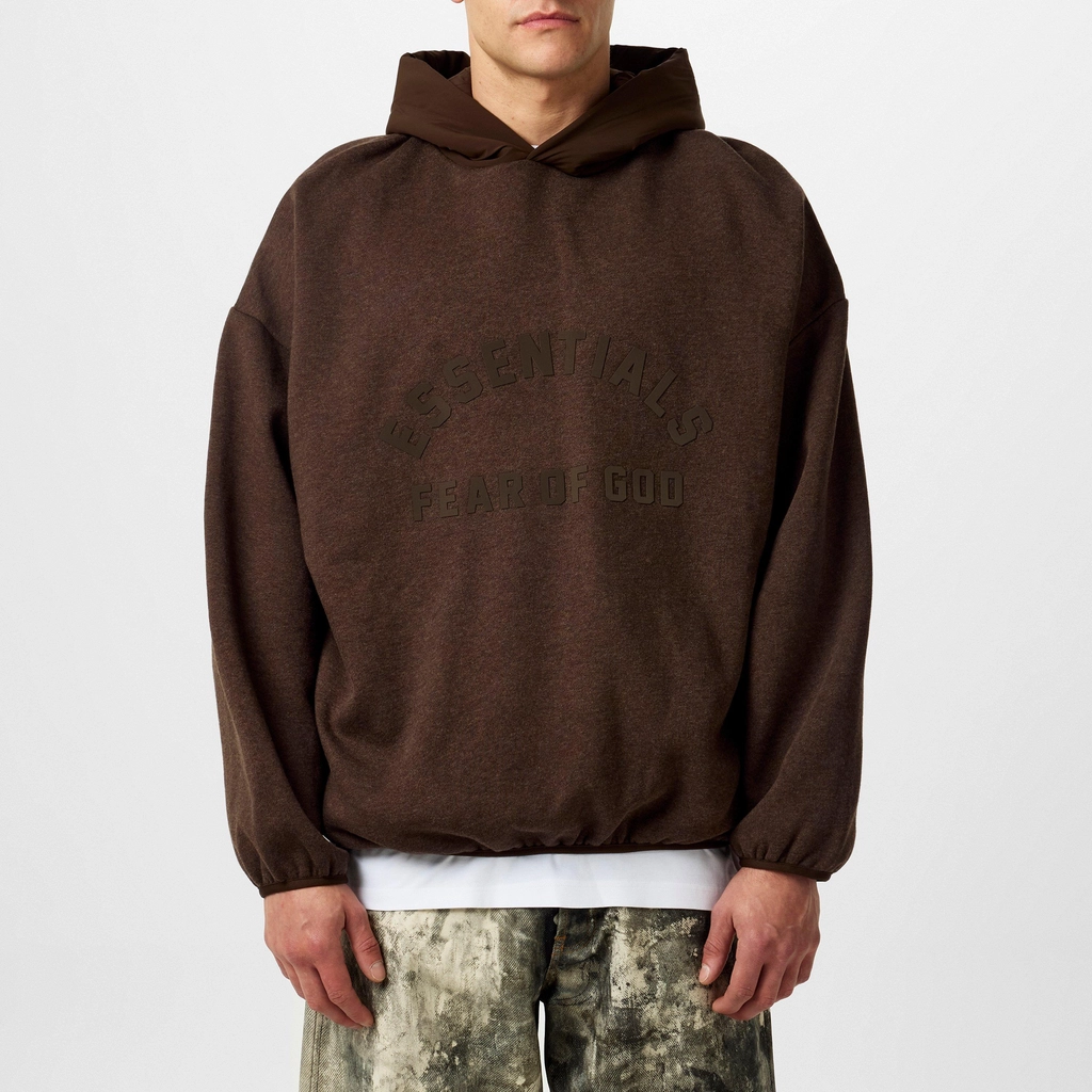 Fear of God Essentials Over The Head Hoodie - Heather Wood